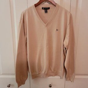 Oxford Golf Cotton Long-Sleeve V-Neck from Moorings Yacht Club.  Size XL.  EEUC.